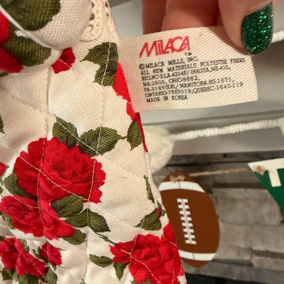 Vintage 3D Milaca Roses & Lace Teddy Stocking - Picture 9 of 12